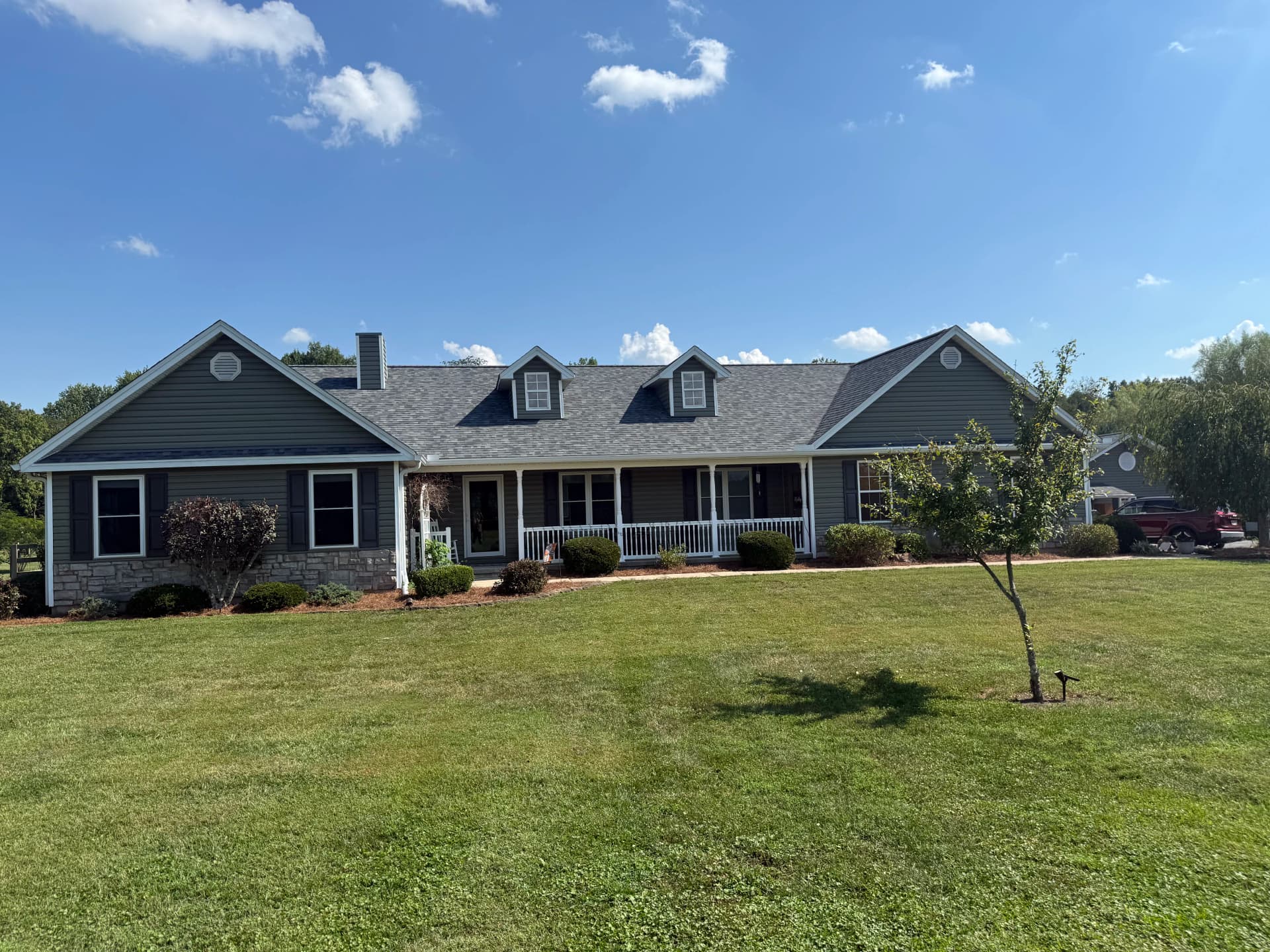 Pine Straw and Rock Landscaping Brings Carolina Charm to Ohio