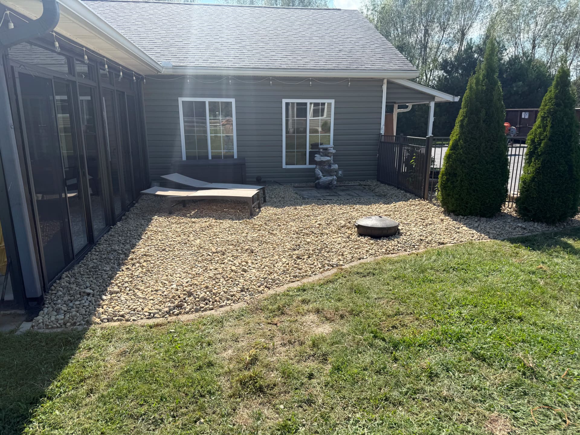Pine Straw and Rock Landscaping Brings Carolina Charm to Ohio